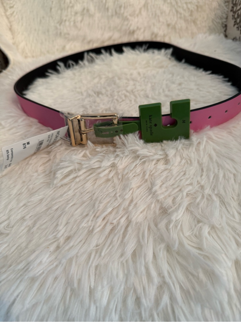 Kate Spade Pink Belt Medium NWT
